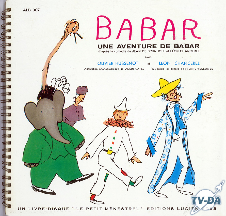 babar aventure disque vinyle 25cms