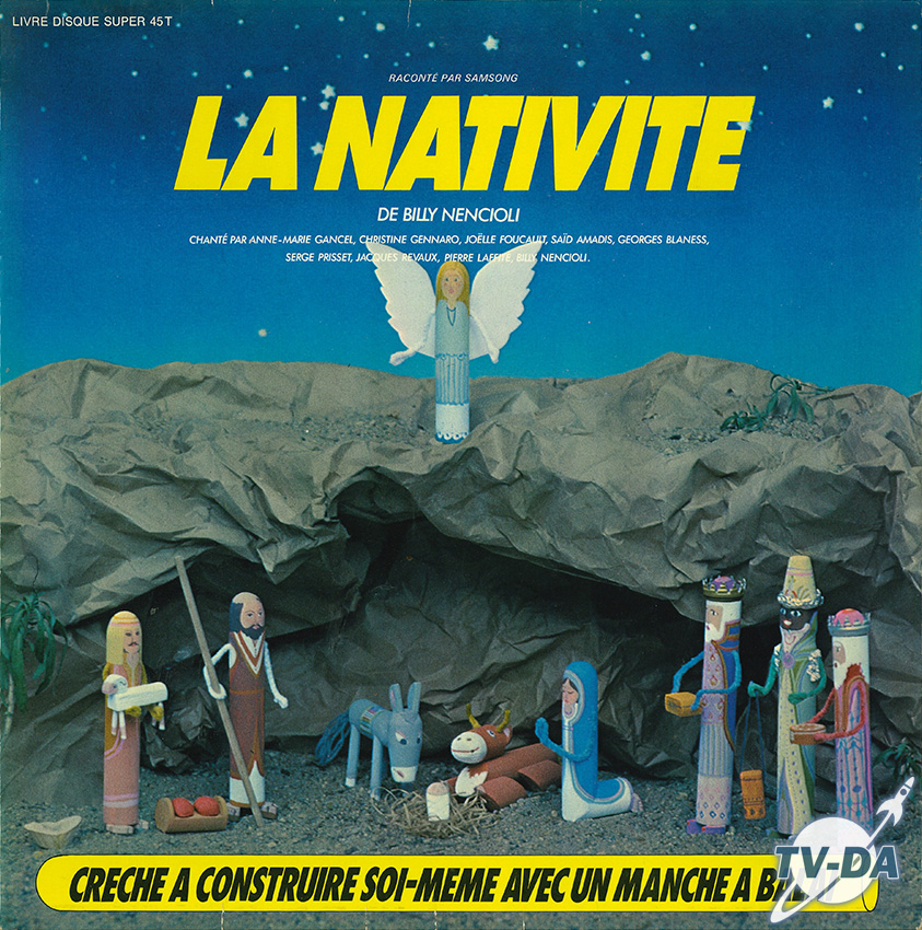 nativite samsong billy mencioli creche construire manche balai disque vinyle 33 tours