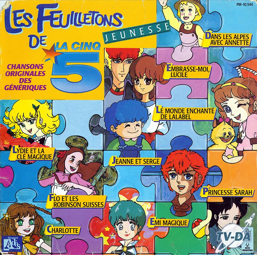 feuilletons jeunesse de la cinq disque vinyle 33 tours