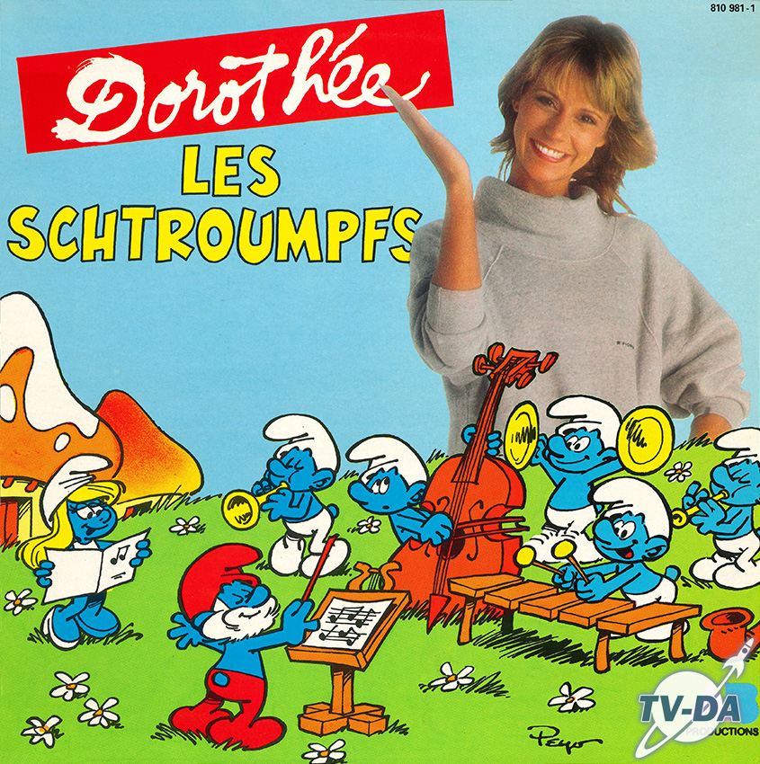 schtroumpfs dorothee disque vinyle 33 tours