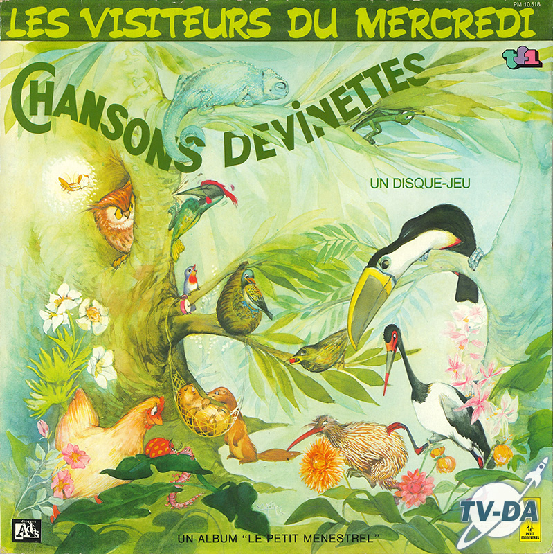 disque vinyle 33 tours visiteurs mercredi chansons devinettes tf1