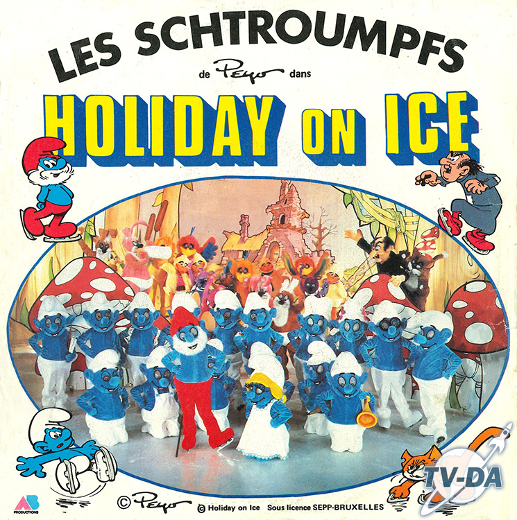 schtroumpfs holiday on ice disque vinyle 45 tours