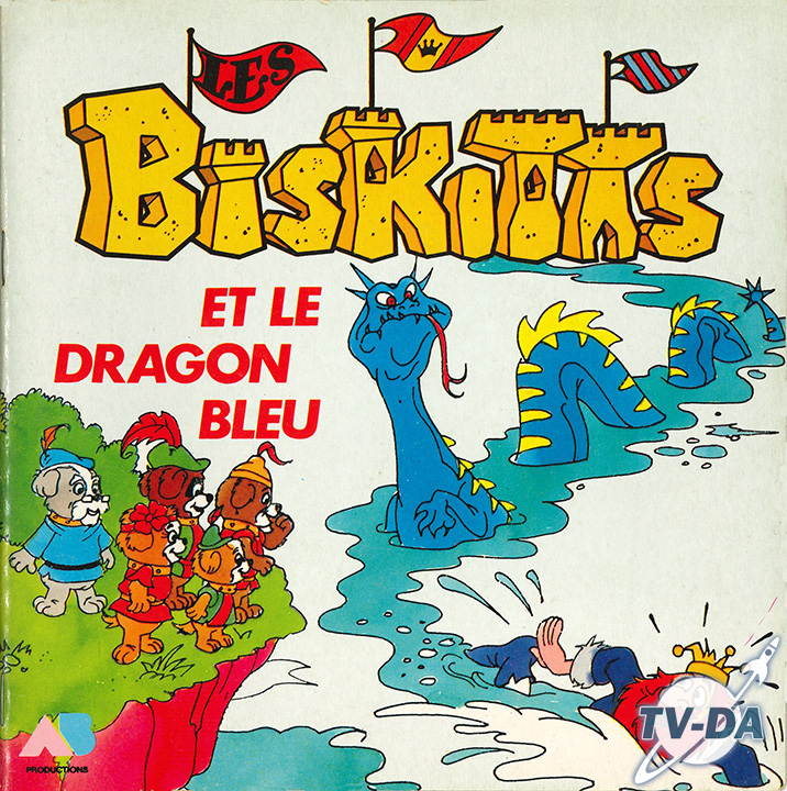 biskitts dragon bleu livre disque vinyle 45 tours
