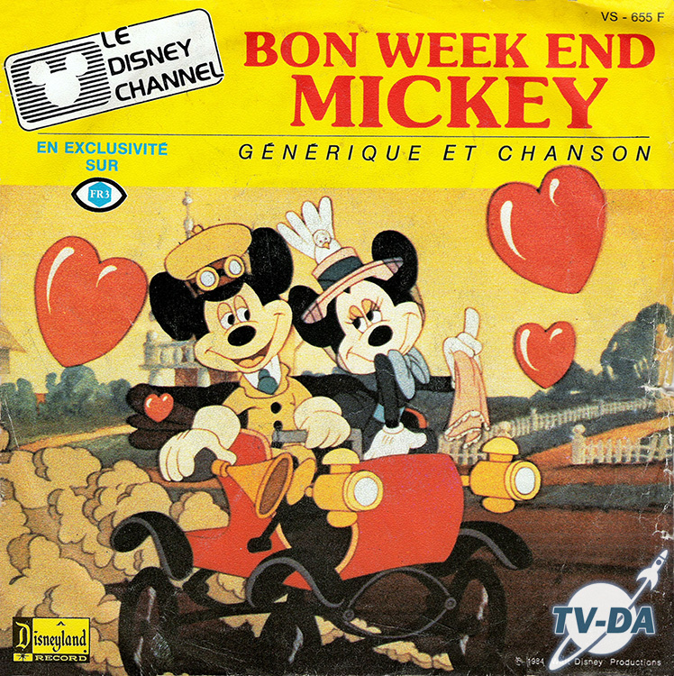 bon week end mickey fr3 disque vinyle 45 tours