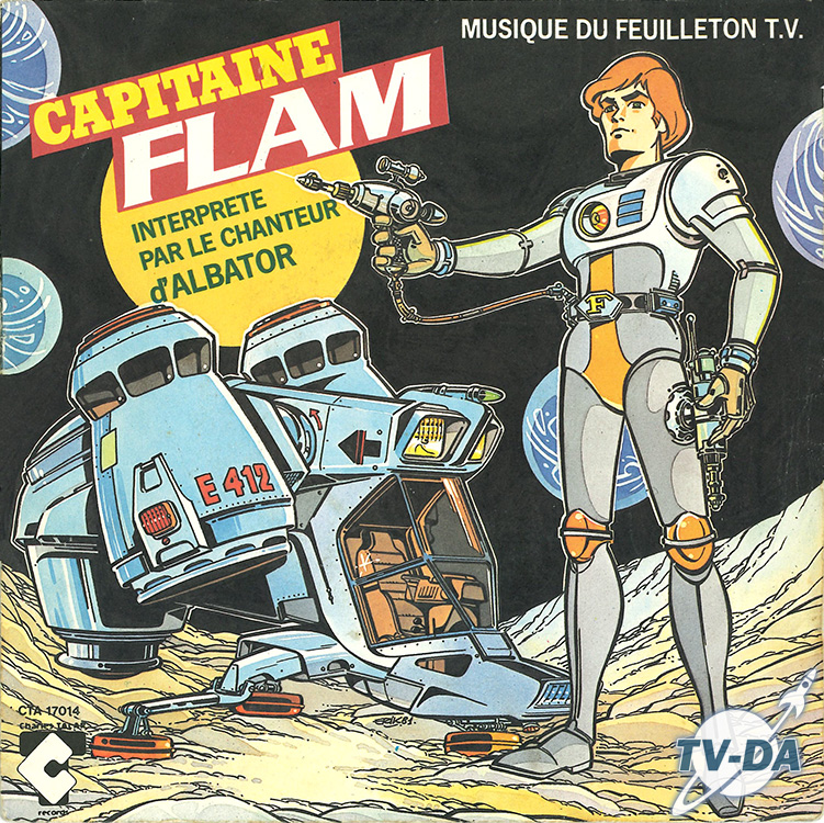 capitaine flam chanteur albator disque vinyle 45 tours