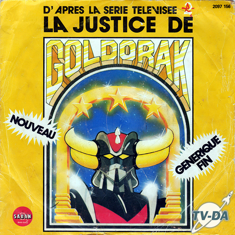 goldorak justice disque vinyle 45 tours