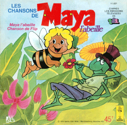 Maya l'abeille disque vinyle 45 tours Maya l'abeille