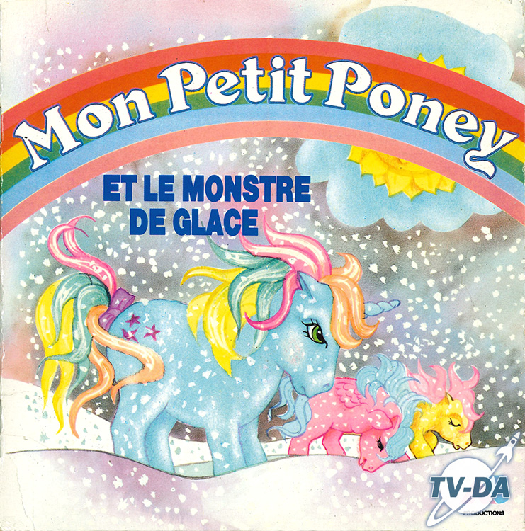 mon petit poney monstre glace livre disque vinyle 45 tours