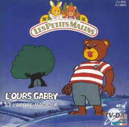 L'ours gabby et l'arbre magique livre disque 45 tours les petits malins