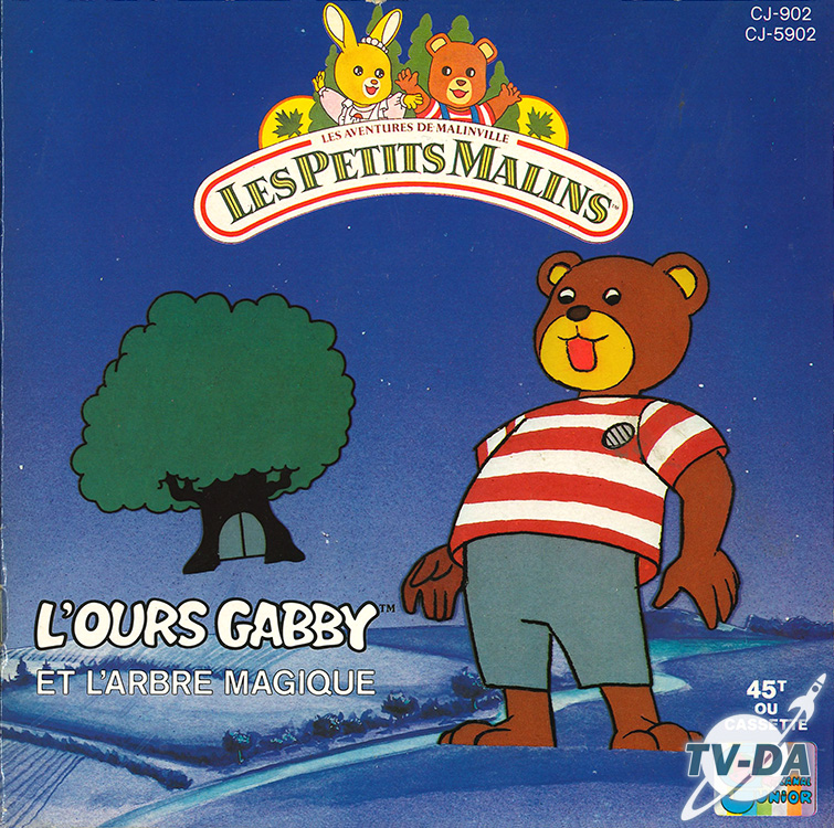 petits malins ours gabby arbre magique livre disque vinyle 45 tours