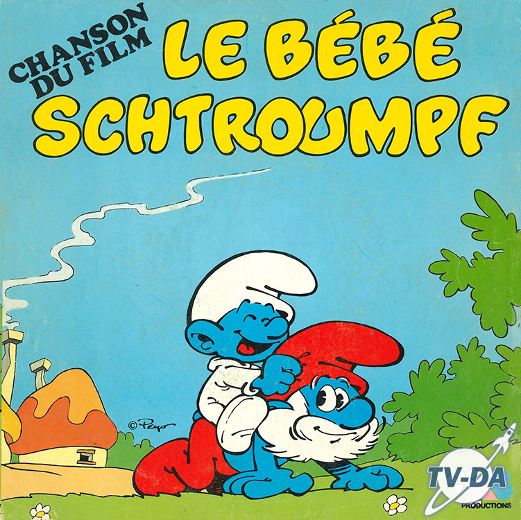 bebe schtroumpf film disque vinyle 45 tours