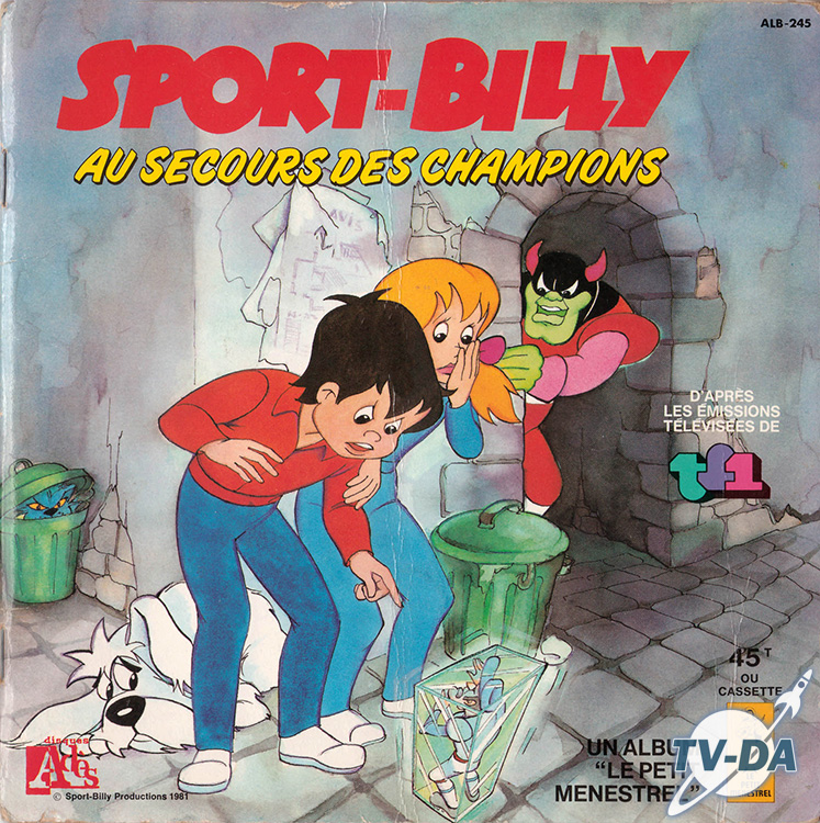 sport billy secours champions livre disque vinyle 45 tours