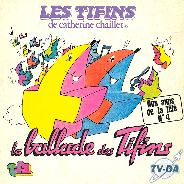 ballade tifins nos amis tele numero 4 disque vinyle 45 tours