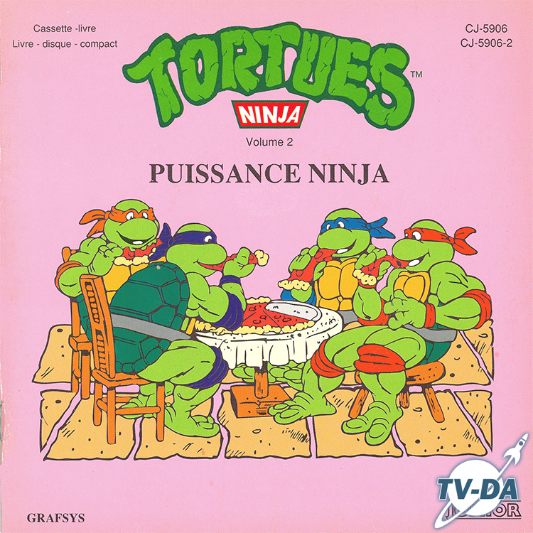 tortues ninja puissance ninja volume 2 disque vinyle 45 tours