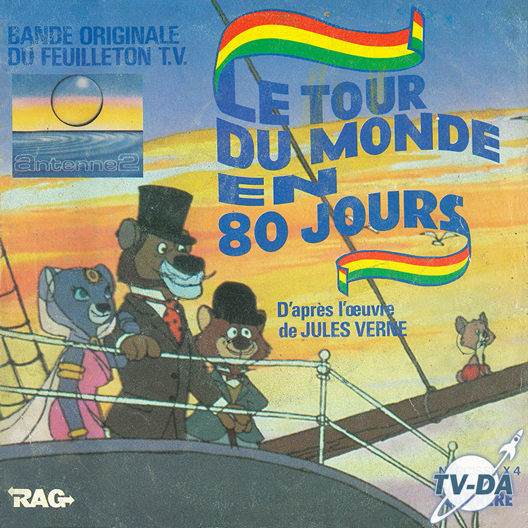 tour monde 80 jours disque vinyle 45 tours