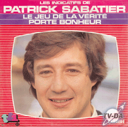 disque vinyle 45 tours indicatifs de patrick sabastier