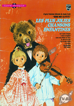 Les plus jolies chansons enfantines livre disque 45 tours Bonne nuit les petits