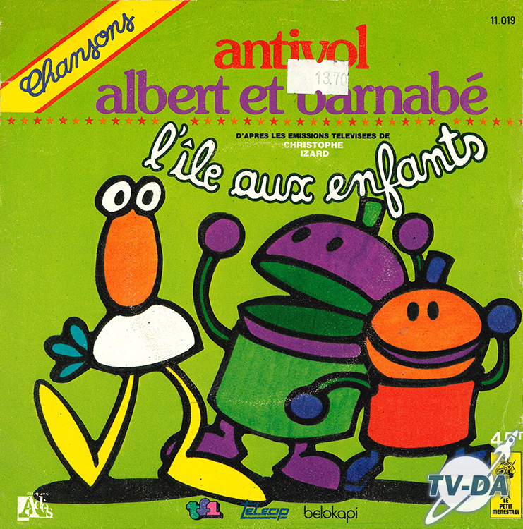 ile enfants chanson antivol albert barnabe disque vinyle 45 tours