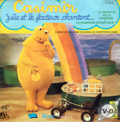 Casinir, Julie et le facteur chantent disque vinyle 45 tours ile aux enfants