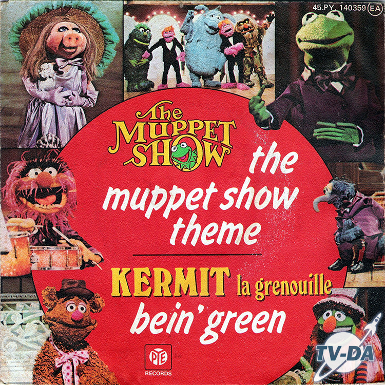 disque vinyle 45 tours muppet show theme kermit grenouille