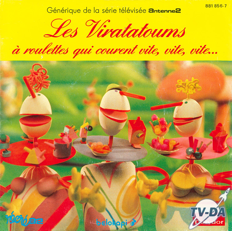 viratatoums roulettes qui courent vite disque vinyle 45 tours