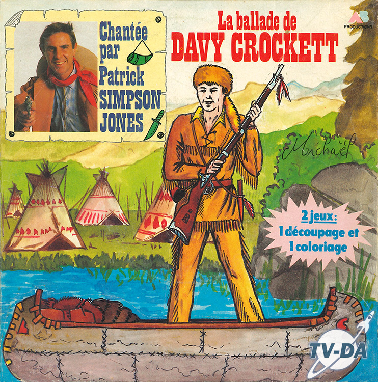 ballade davy crockett patrick simpson jones disque vinyle 45 tours