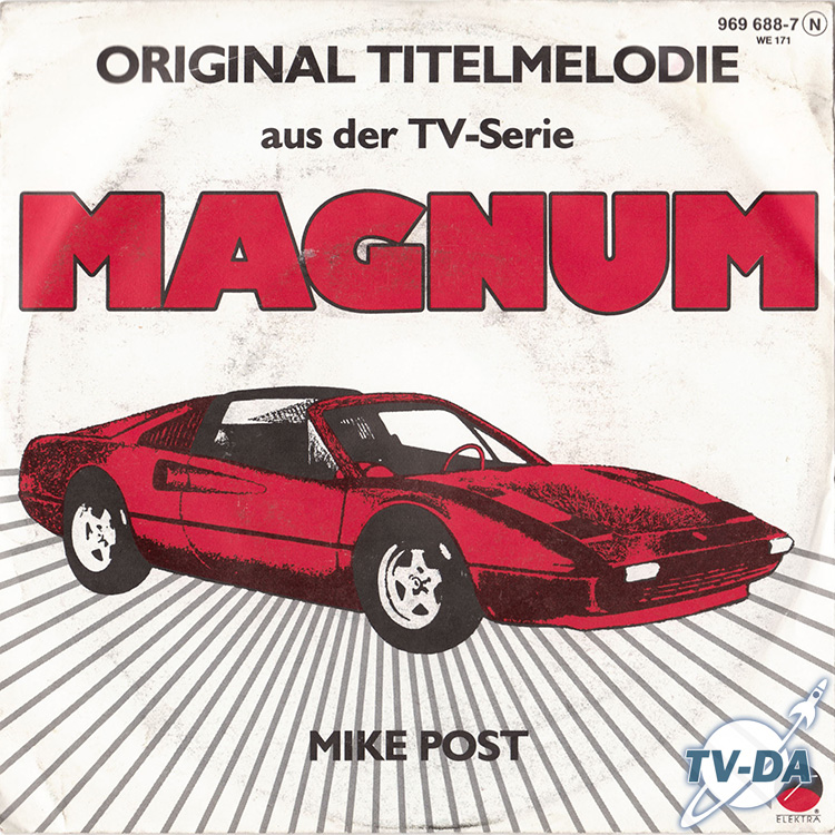 disque vinyle 45 tours magnum tv serie version allemande
