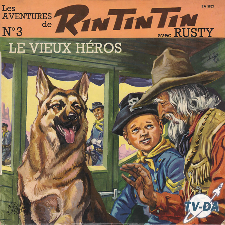 rintintin numero 3 vieux heros disque vinyle 45 tours