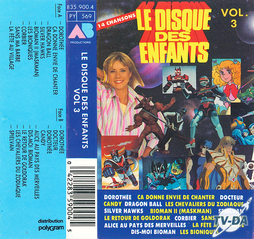 k7 cassette disque enfants volume 3
