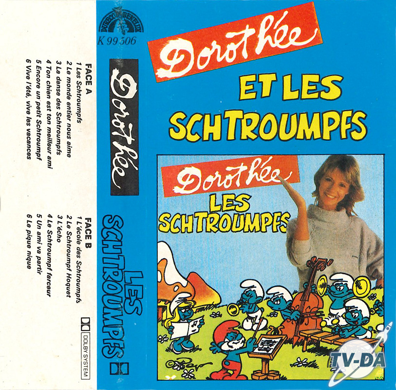 k7 cassette audio scrtroumpfs dorothee