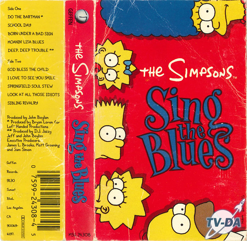 k7 cassette audio simpsons sing the blues