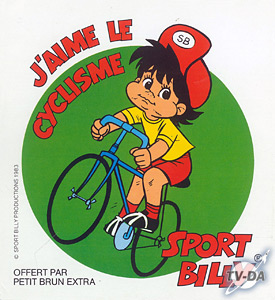 Sport Billy - J'aime le cyclisme adhésif sport billy