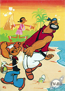 carte postale popeye