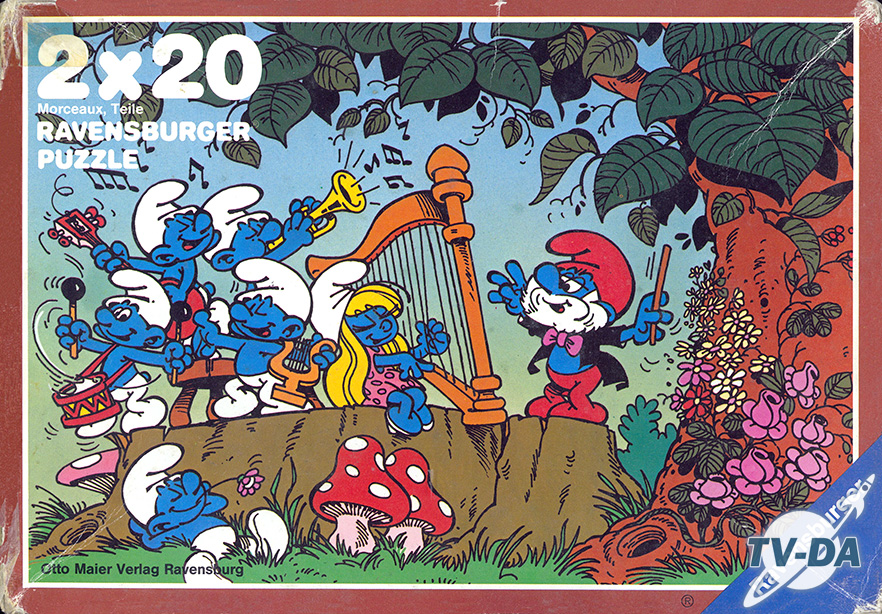 puzzle schtroumpfs jeux olympiques