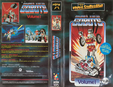 cassette video defi gobots vol1