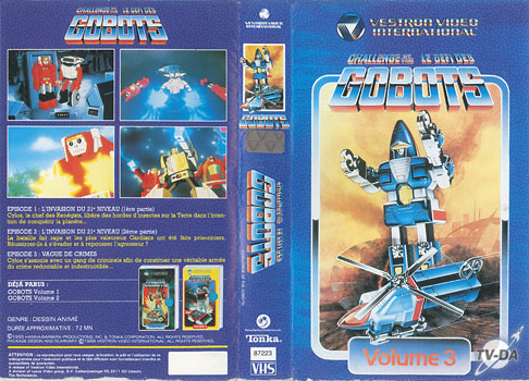 cassette video defi gobots vol3