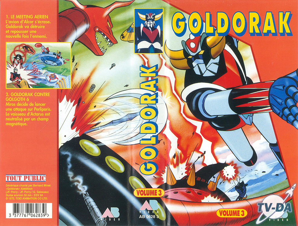 Goldorak volume 3 cassette video goldorak vol 3
