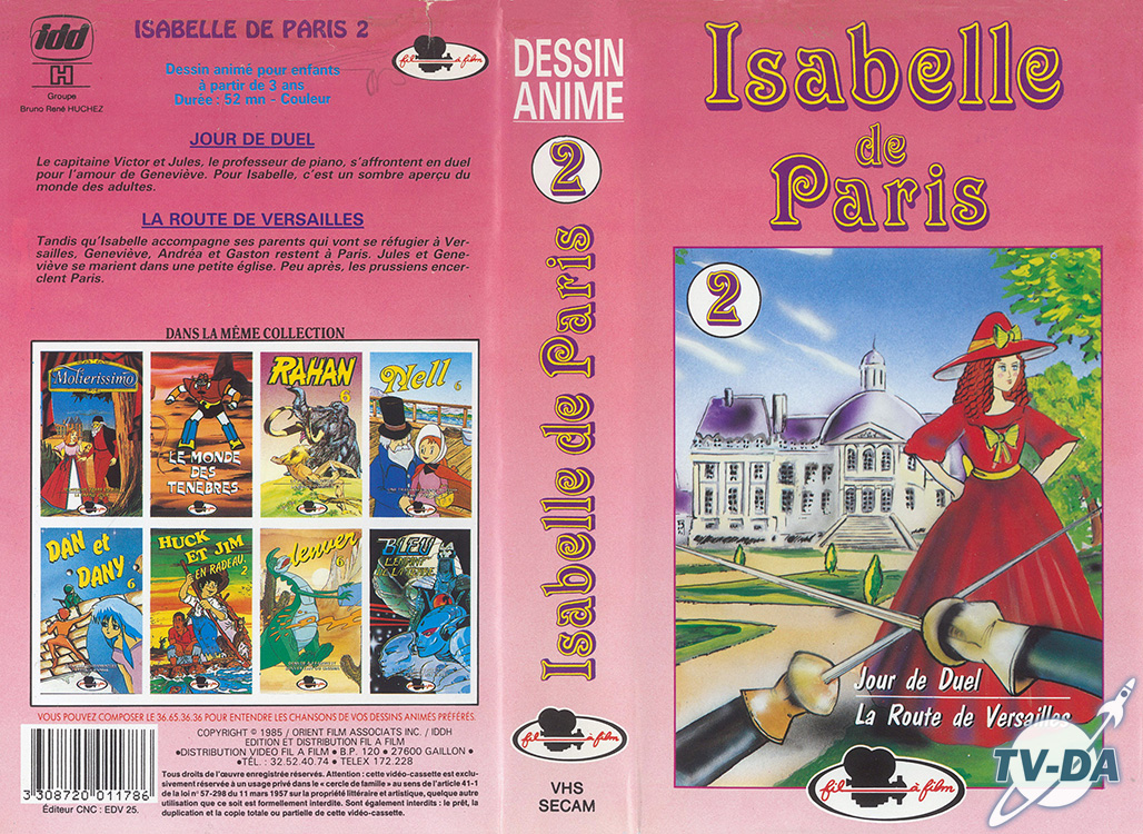 Isabelle de Paris n°2 cassette video isabelle de paris