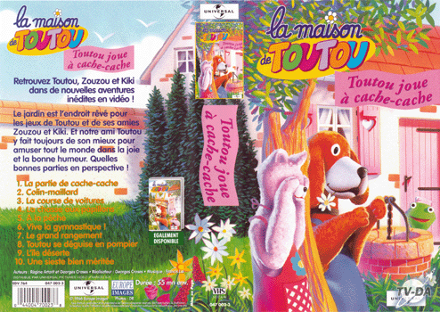 Toutou joue à cache cache k7 video la maison de toutou