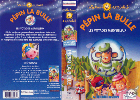 Les voyages merveilleux cassette video pepin la bulle