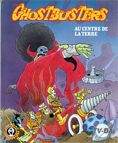 livre ghostbusters au centre de la terre