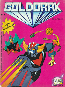 Goldorak n°7 livre goldorak numero 7