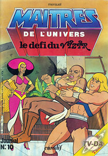 Les maîtres de l'univers journal n°10 le défi du vizir livre les maitres de l univers journal numero 10
