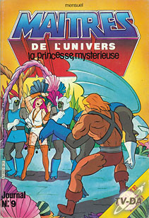 Les maîtres de l'univers journal n°9 la Princesse, mystérieuse livre les maitres de l univers journal numero 9