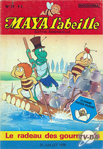 Maya l'abeille n°21 le radeau des gourmands livre maya l abeille numero 21