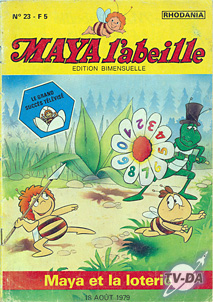 Maya l'abeille n°23 Maya et la loterie livre maya l abeille numero 23