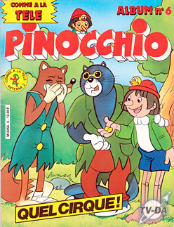 livre pinocchio album numero 6