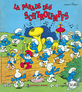 La parade des schtroumpfs album images autocollantes album images panini la parade des schtroumpfs