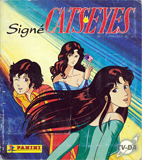signé Cat's eyes album images autocollantes album images panini signe cat's eyes