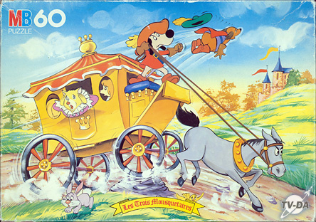 D'artagnan dirige un carrosse puzzle les trois mousquetaires